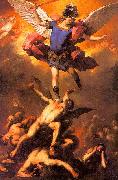  Luca  Giordano The Archangel Michael Flinging the Rebel Angels into the Abyss oil